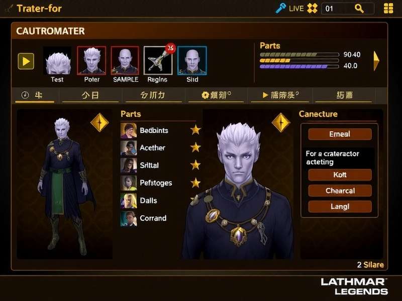 Extensive character customization in Lathmar Legends Lathmar Legends character customization